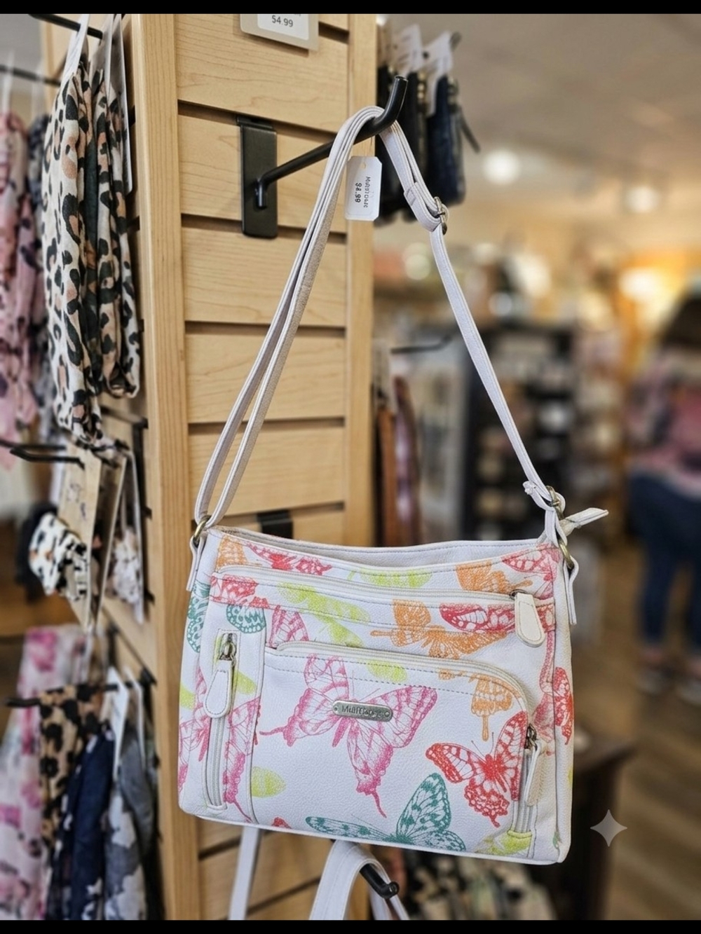 MultiSac Multi-Pocket Butterfly Crossbody Bag